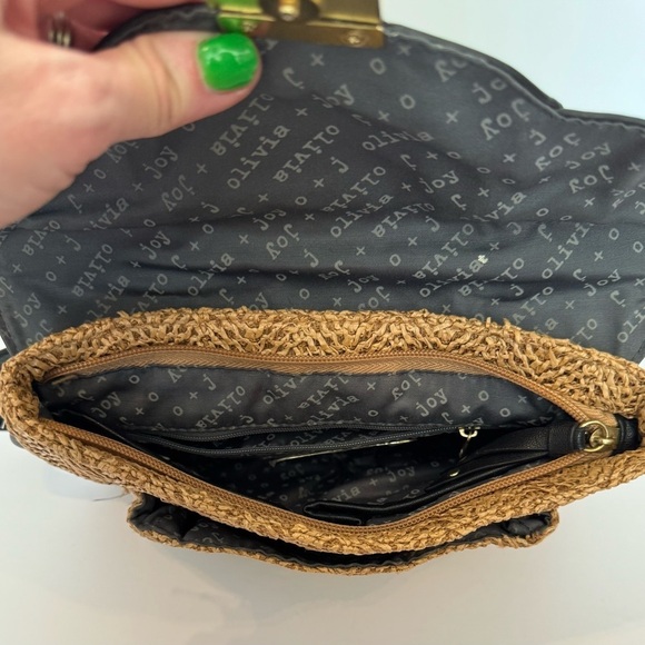 OLIVIA + JOY woven Straw Crossbody Bag - Picture 8 of 9